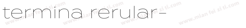 termina rerular字体转换